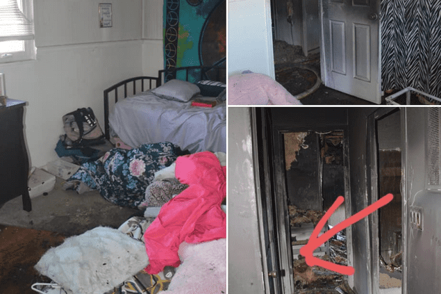 house after the fire