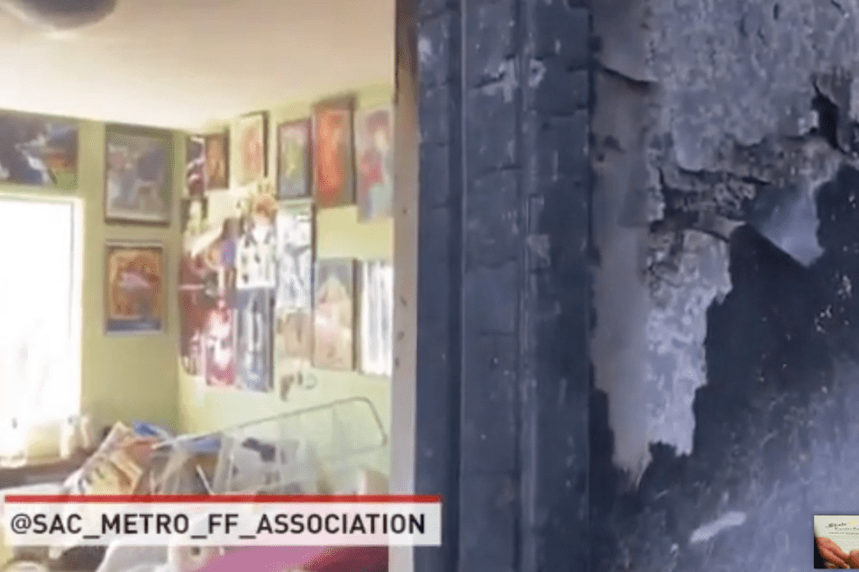 CA firefighters show the benefits of having your bedroom door closed