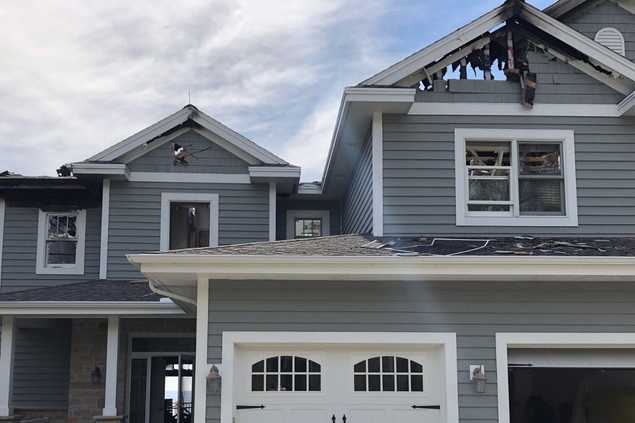 Condominium structure after a fire