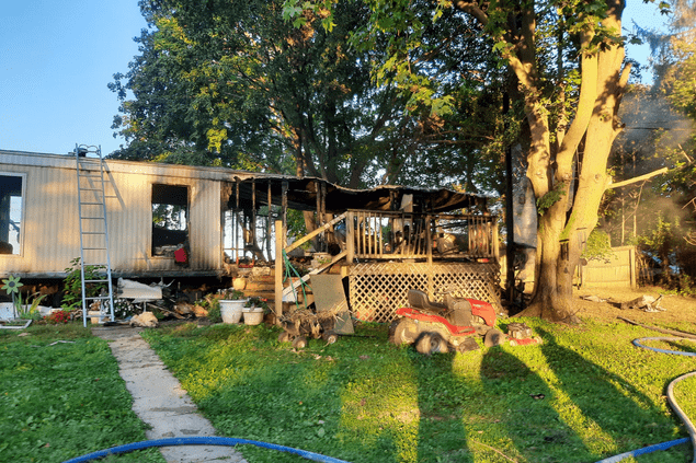 house after a fire