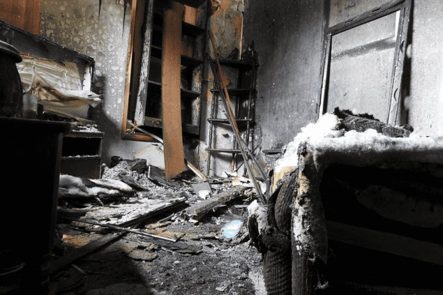 room after a fire